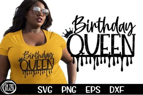 Birthday Queen SVG PNG: Graphics for T-Shirt Designs