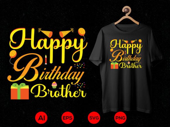 Birthday T-shirt Design 08: Graphics & T-Shirt Designs