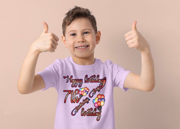 Kids Birthday T-shirt Design Graphics Review